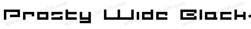 Prosty Wide Black字体转换